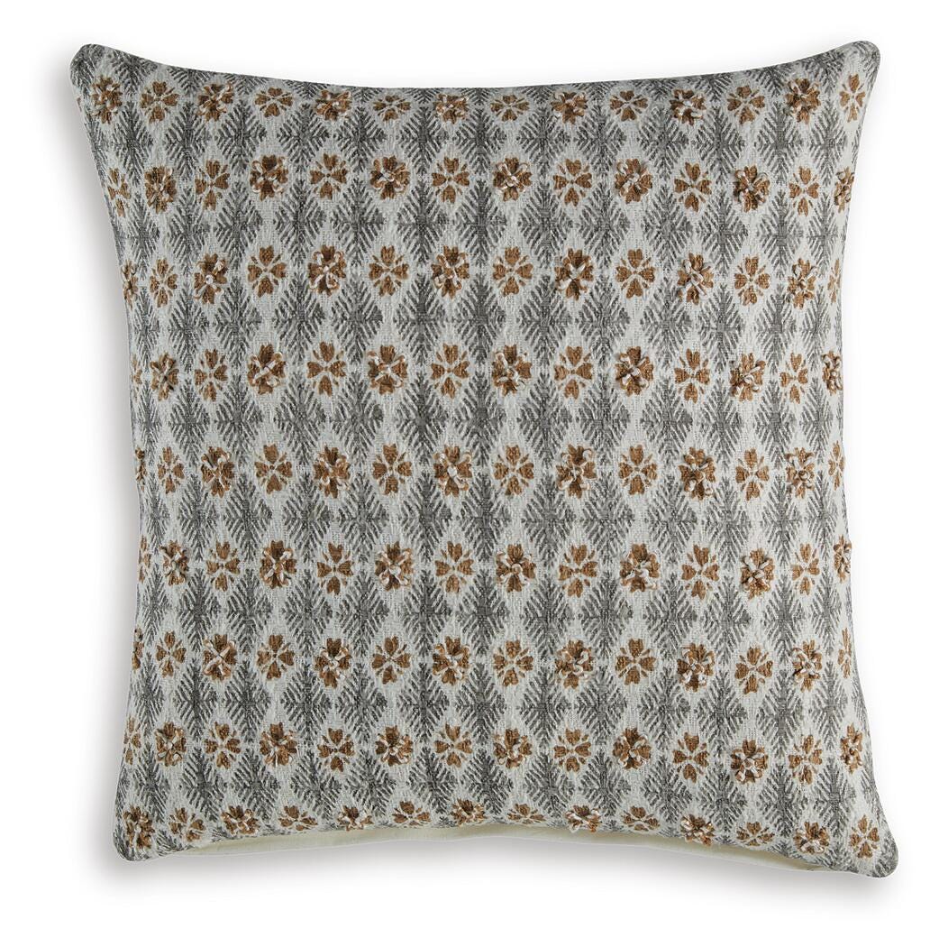 Dainwick Pillow (4/CS) - White/Gray/Brown
