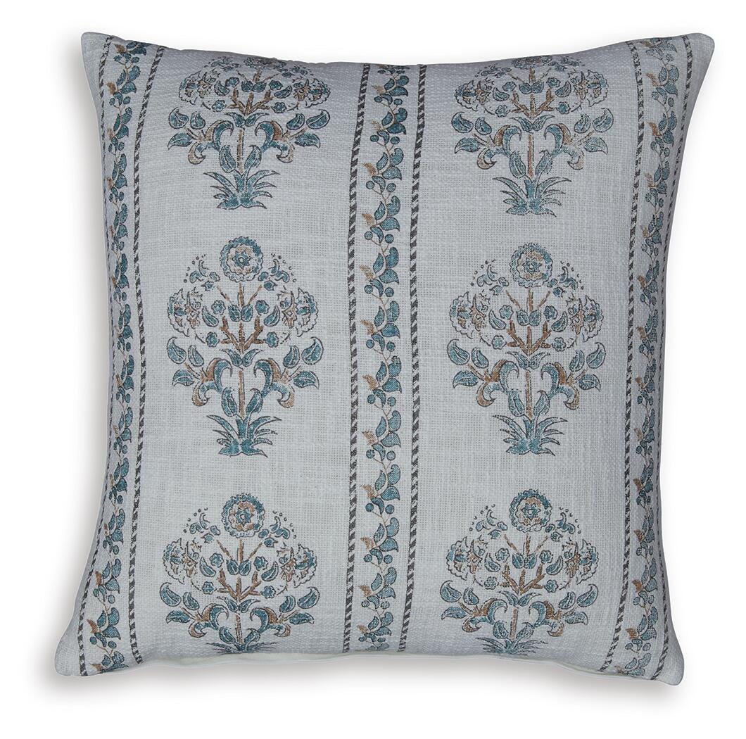 Paulmour Pillow (4/CS) - Ivory/Green/Brown