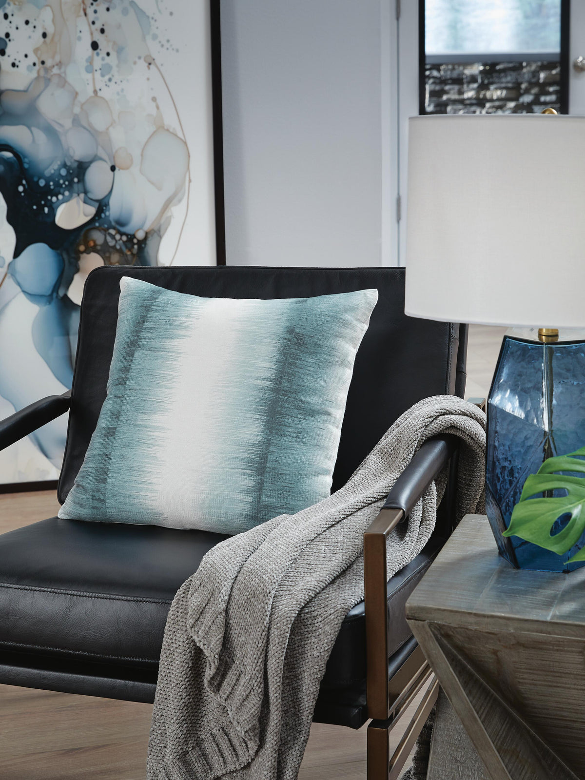 Elonwich Pillows Collection - Teal/White