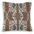Kierenworth Pillow (4/CS) - Sienna/Ivory/Black