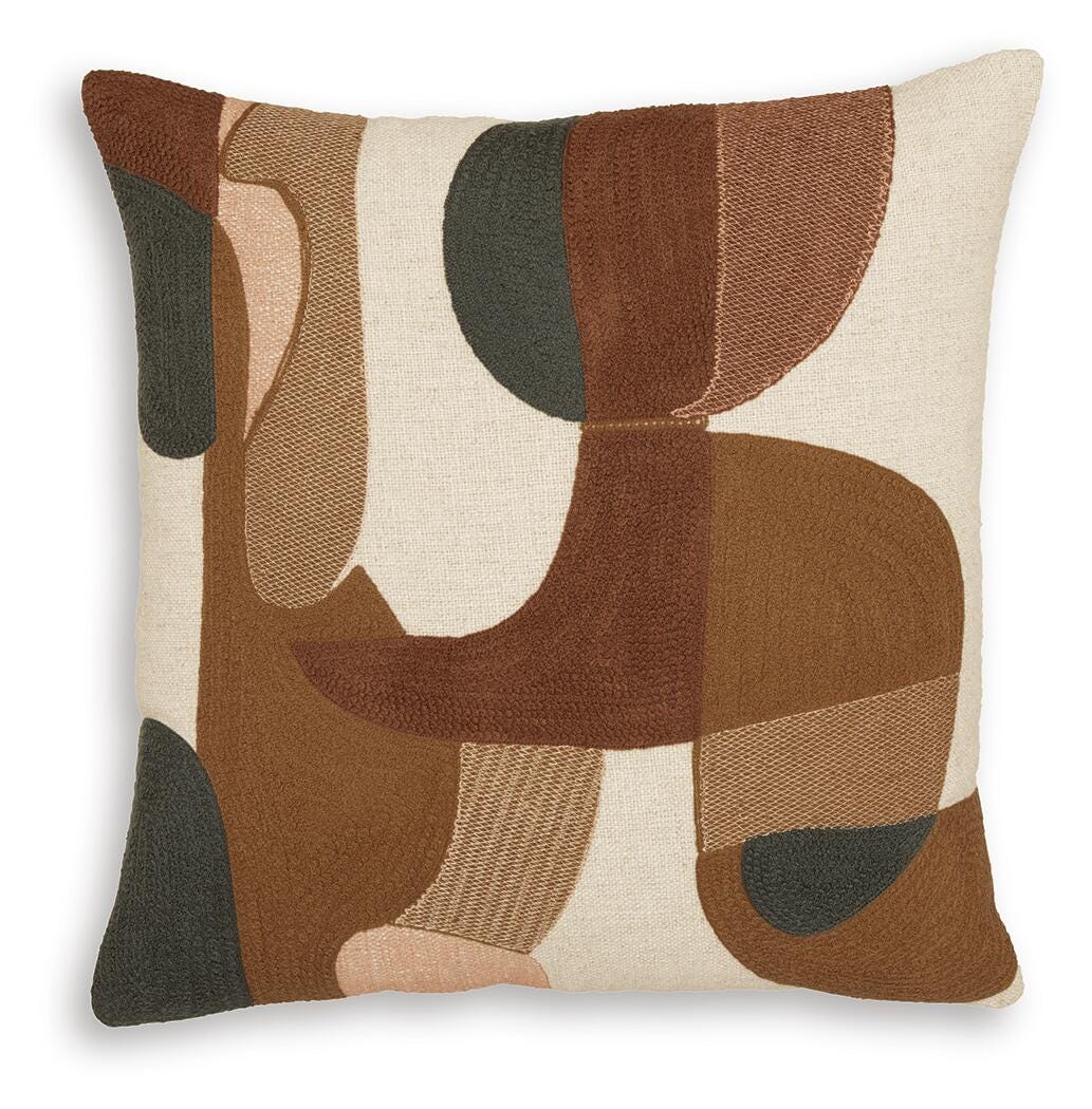 Hallam Pillow (4/CS) - Sienna/Gold/Charcoal