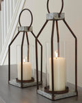 Diedrick Lantern Set (2/CN) - Gray/Black
