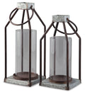 Diedrick Lantern Set (2/CN) - Gray/Black