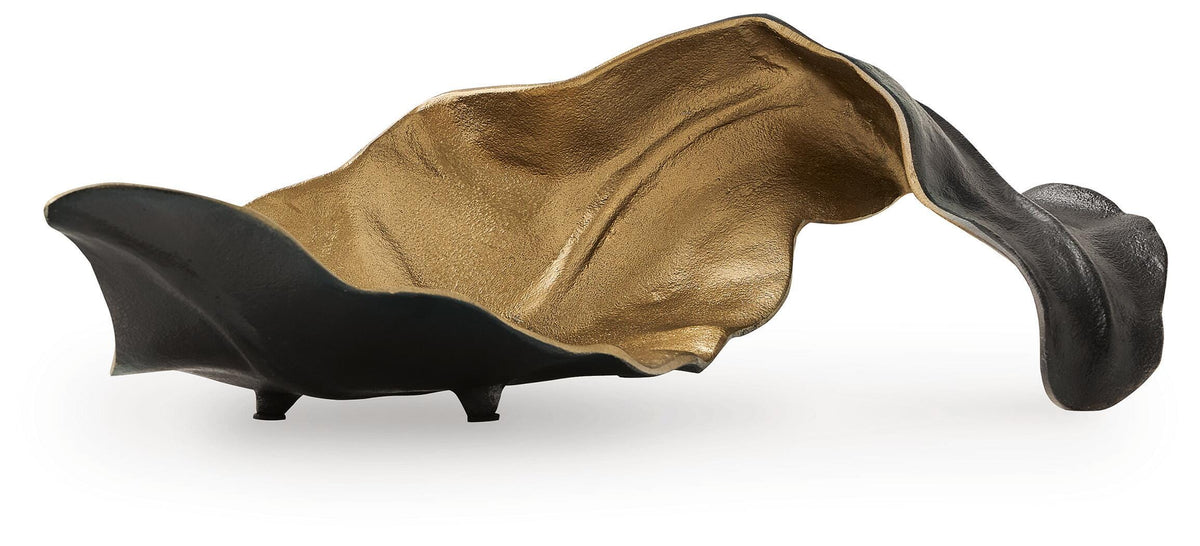 Melinda Sculpture - Black/Gold Finish