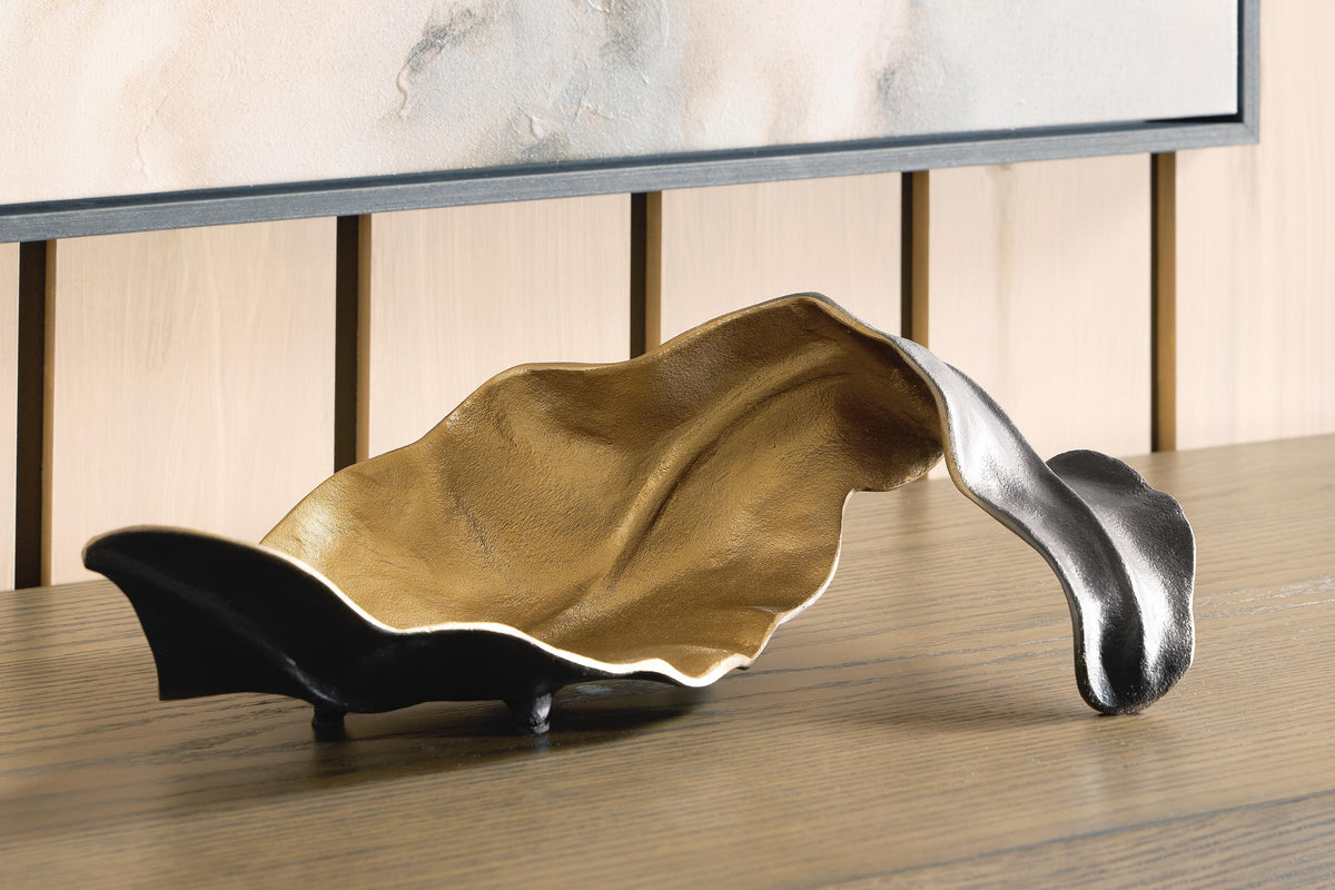 Melinda Sculpture - Black/Gold Finish