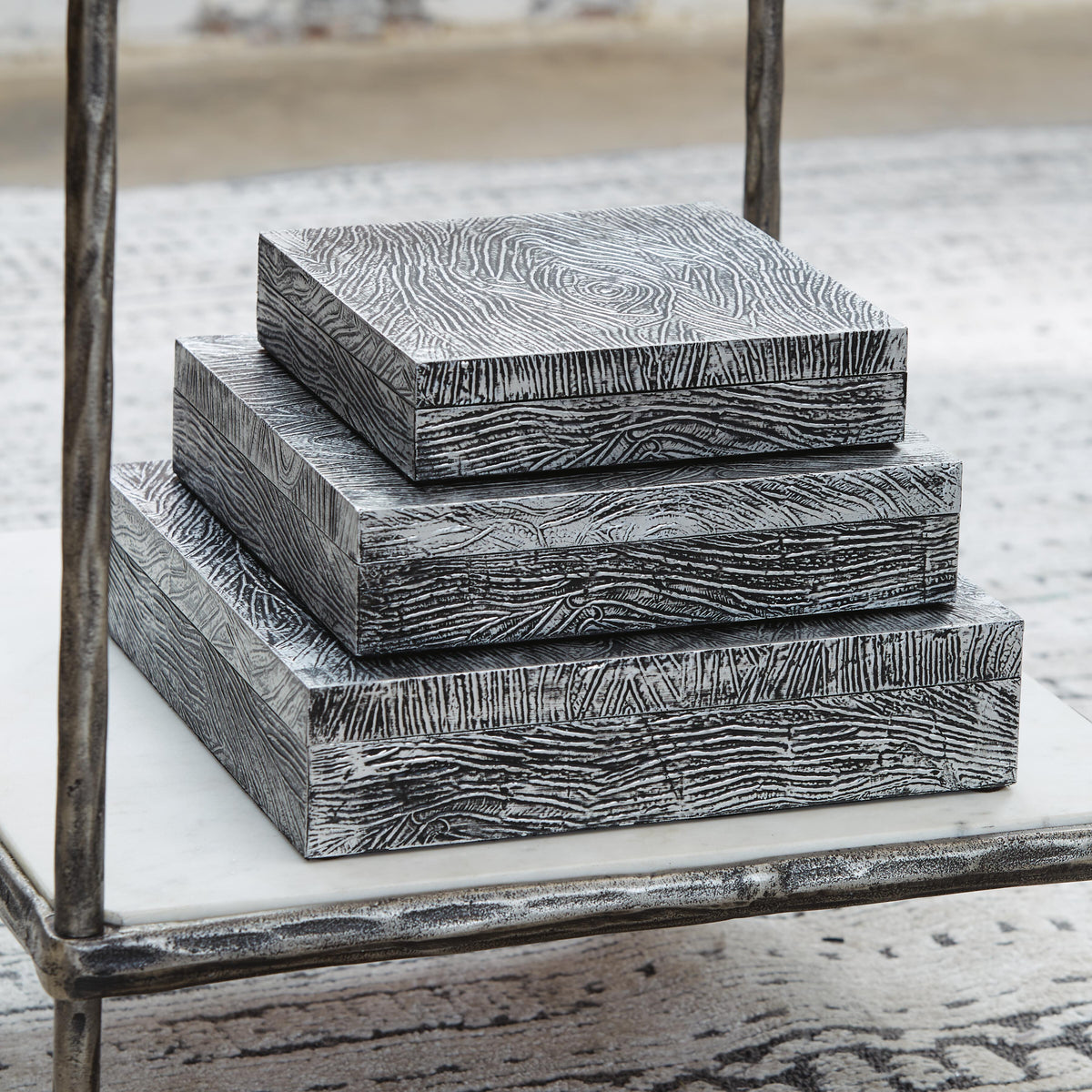 Keldy Box Set (3/CN) - Antique Pewter Finish