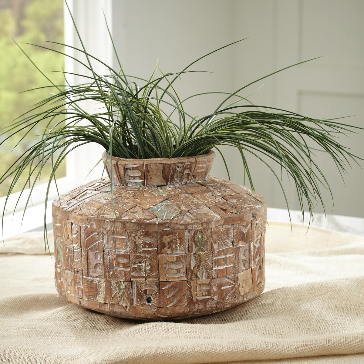 Meltland Vase - Natural/Black