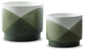 Ardenridge Planter Set (2/CN) - Green/White
