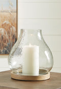 Adalisen Candle Holder - Clear/Brown