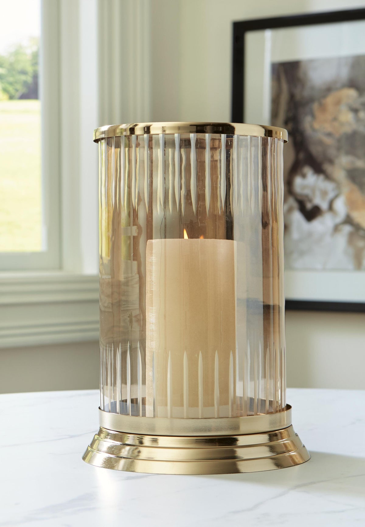 Aavinson Home Accents Collection - Amber/Gold Finish