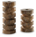 Emsleyfield Candle Holder Set (2/CN) - Tan
