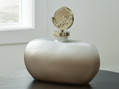 Acario Home Accents Collection - Taupe/Gold Finish