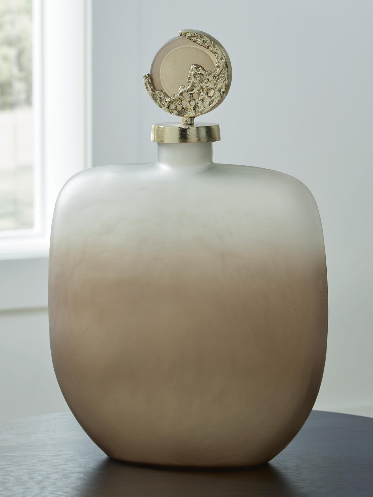 Acario Home Accents Collection - Taupe/Gold Finish