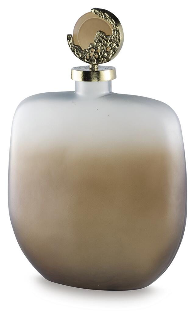 Acario Home Accents Collection - Taupe/Gold Finish