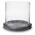 Saskia Candle Holder - Clear/Black
