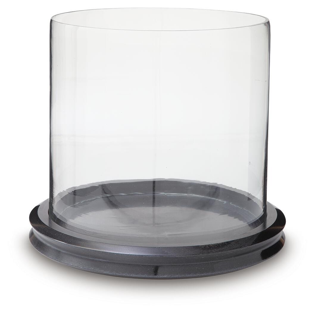 Saskia Candle Holder - Clear/Black