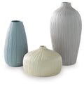 Eiderman Vase Set (3/CN) - Gray/Blue/Green