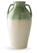 Andorbury Vase - Green/Beige