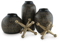 Vinburn Accessory Set (5/CN) - Black/Gold Finish