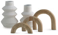 Maddwarth Accessory Set (5/CN) - White/Natural Brown