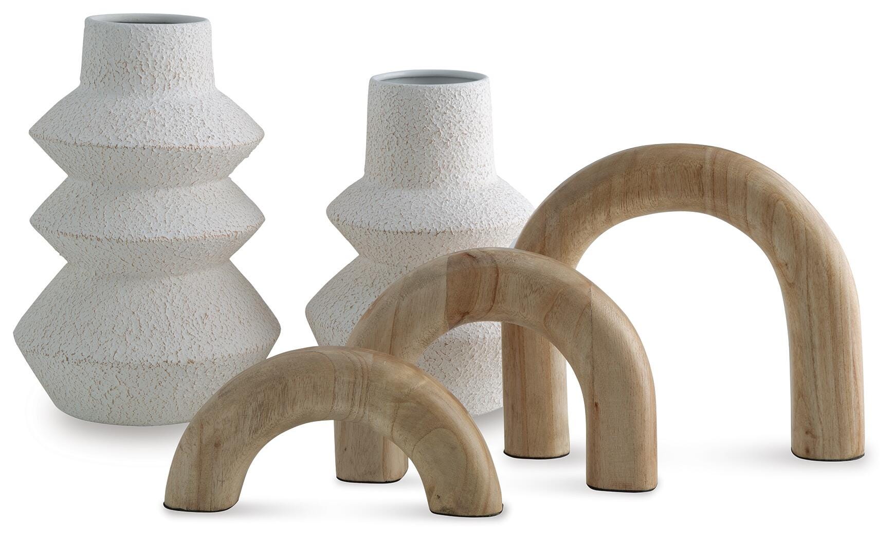 Maddwarth Accessory Set (5/CN) - White/Natural Brown