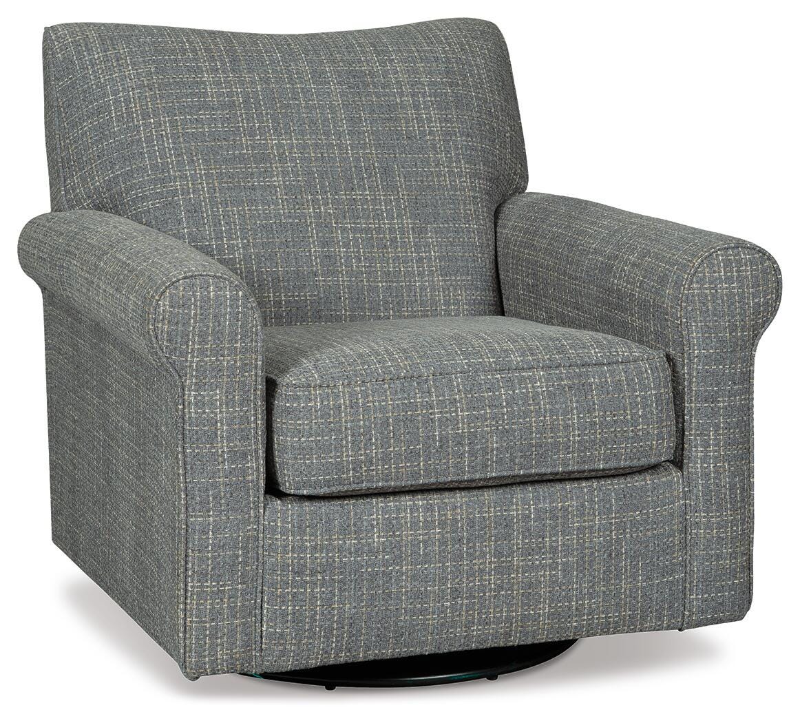 Renley Swivel Glider Accent Chair - Ash