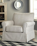 Searcy Swivel Glider Accent Chair - Quartz