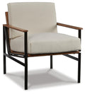 Tilden Accent Chair - Ivory/Brown
