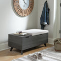 Yarlow Storage Bench - Linen/Gray