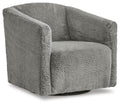 Bramner Swivel Accent Chair - Charcoal