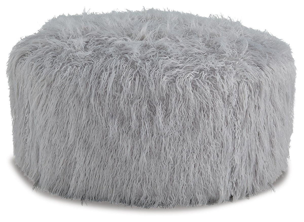Galice Oversized Accent Ottoman - Light Gray