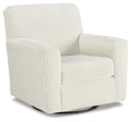 Herstow Swivel Glider Accent Chair - Ivory