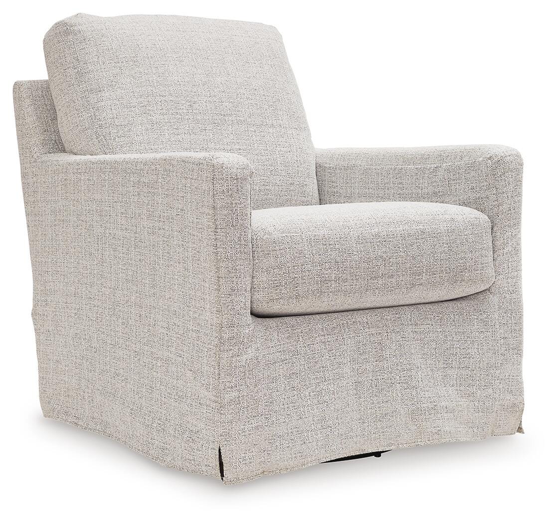 Nenana Next-Gen Nuvella Swivel Glider Accent Chair - Stone