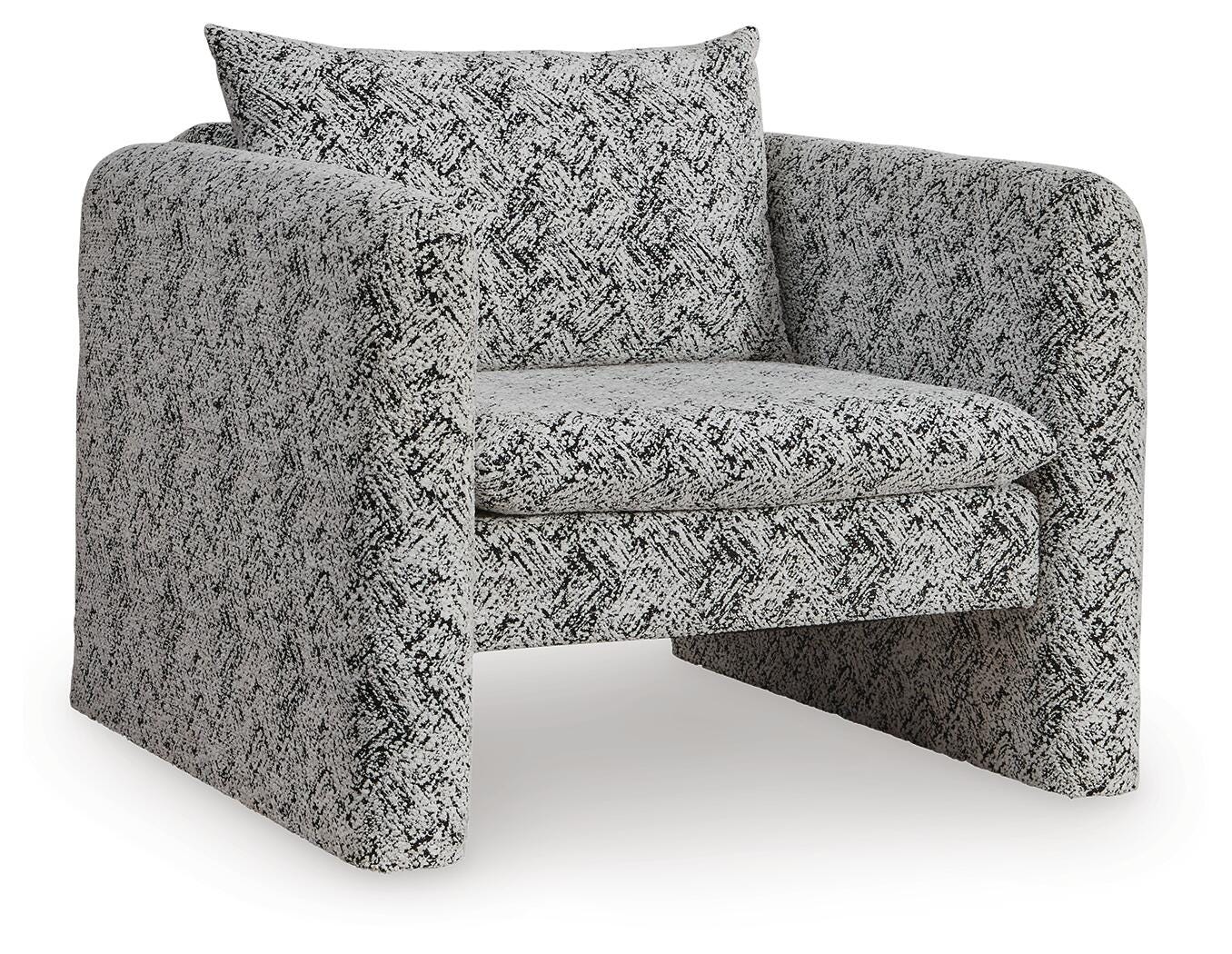 Kenbell Accent Chair - Black/White