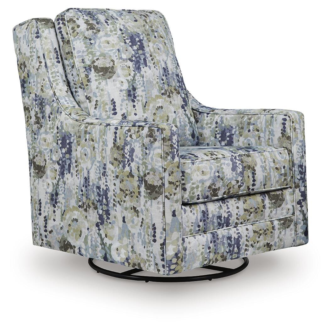 Dustinford Swivel Glider Accent Chair - Multi