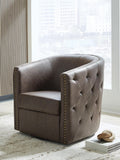 Brentlow Swivel Accent Chair - Granite