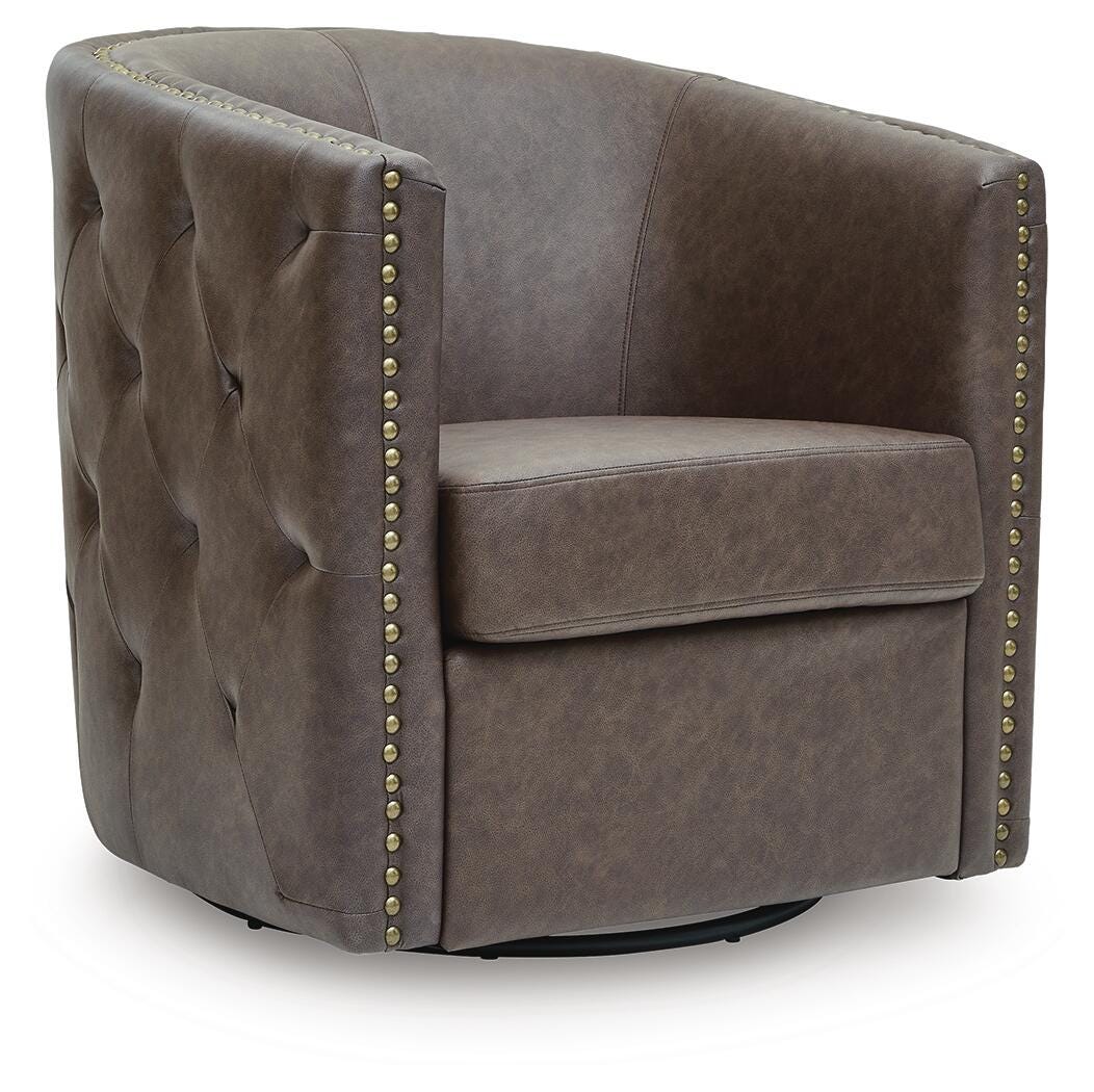 Brentlow Swivel Accent Chair - Granite