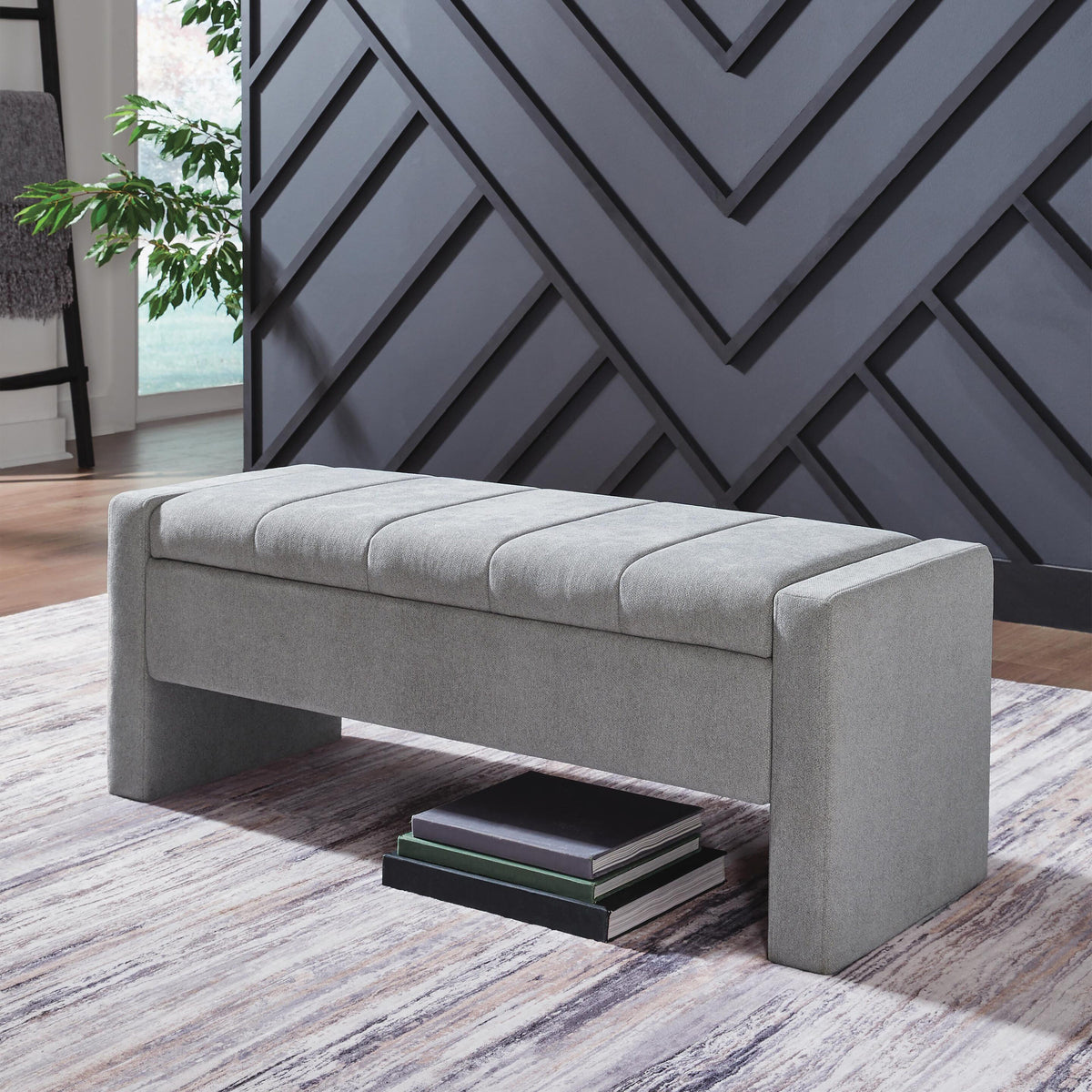 Akselman Storage Bench - Gray