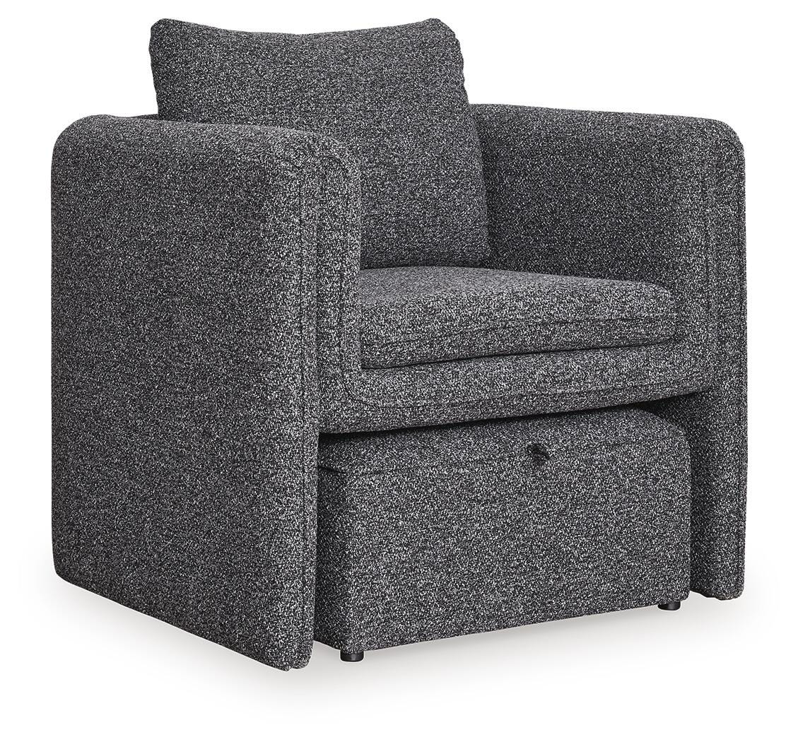 Vreni Accent Chair - Charcoal/Black