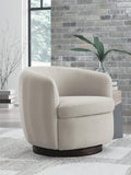 Annbury Swivel Accent Chair - Light Beige
