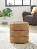 Ummi Swivel Accent Ottoman - Caramel