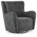 Rowenburg Swivel Glider Accent Chair - Heather Charcoal