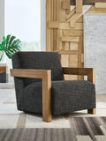 Dorney Accent Chair - Charcoal/Brown