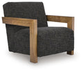 Dorney Accent Chair - Charcoal/Brown