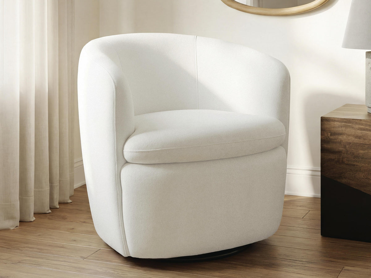Leemont Swivel Accent Chair - Snow