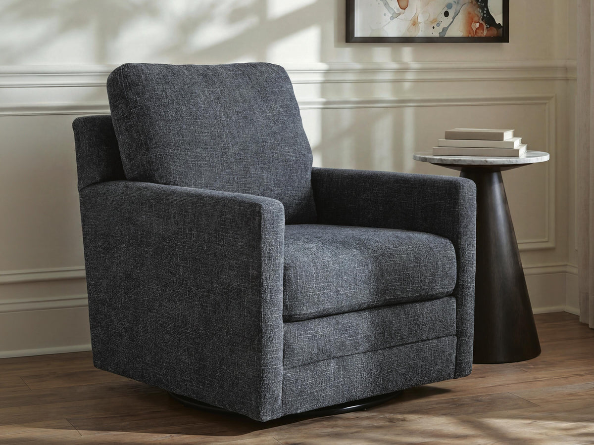 Dishford Swivel Accent Chair - Storm