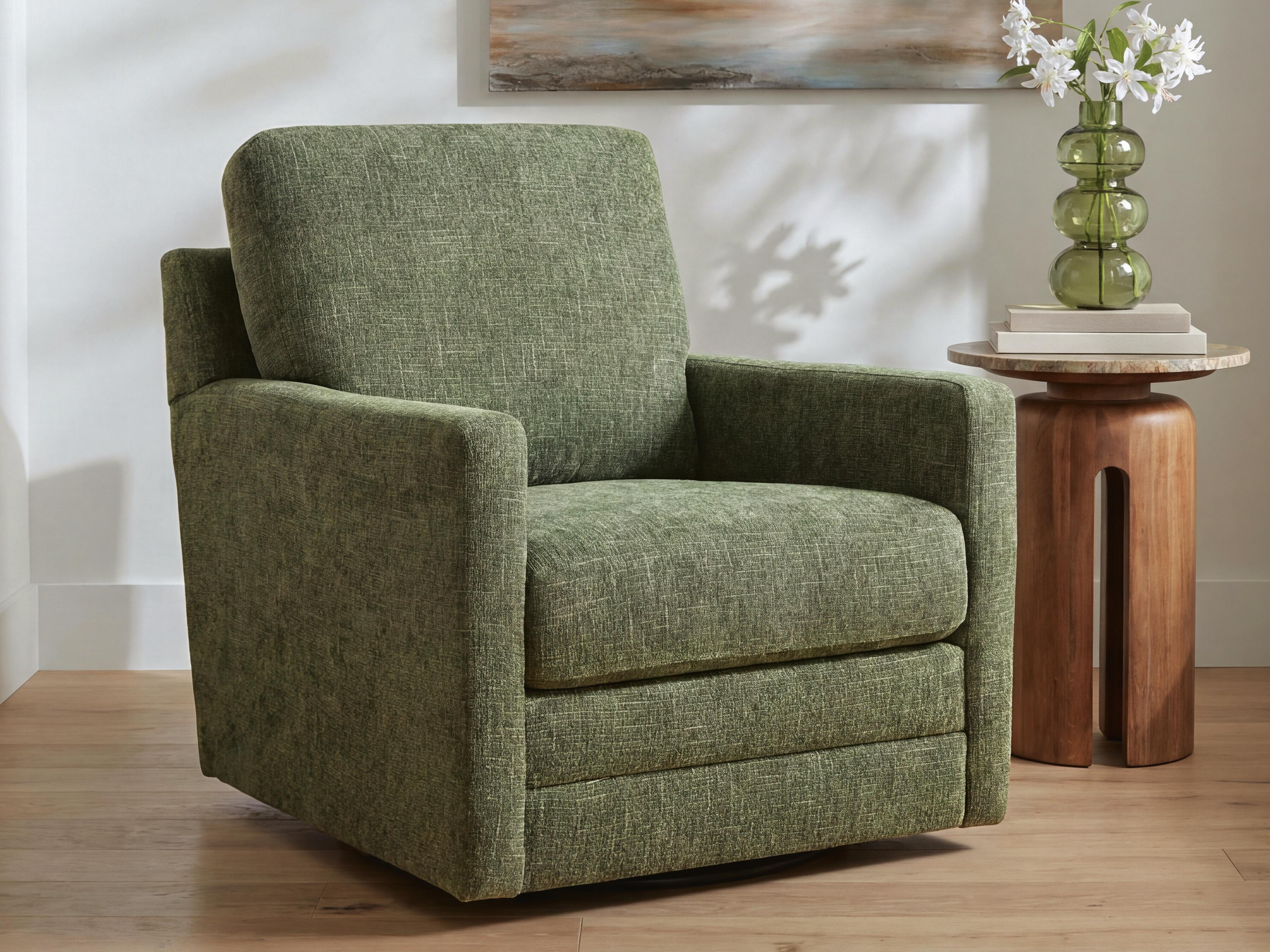 Dishford Swivel Accent Chair - Evergreen