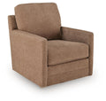 Dishford Swivel Accent Chair - Cinnamon