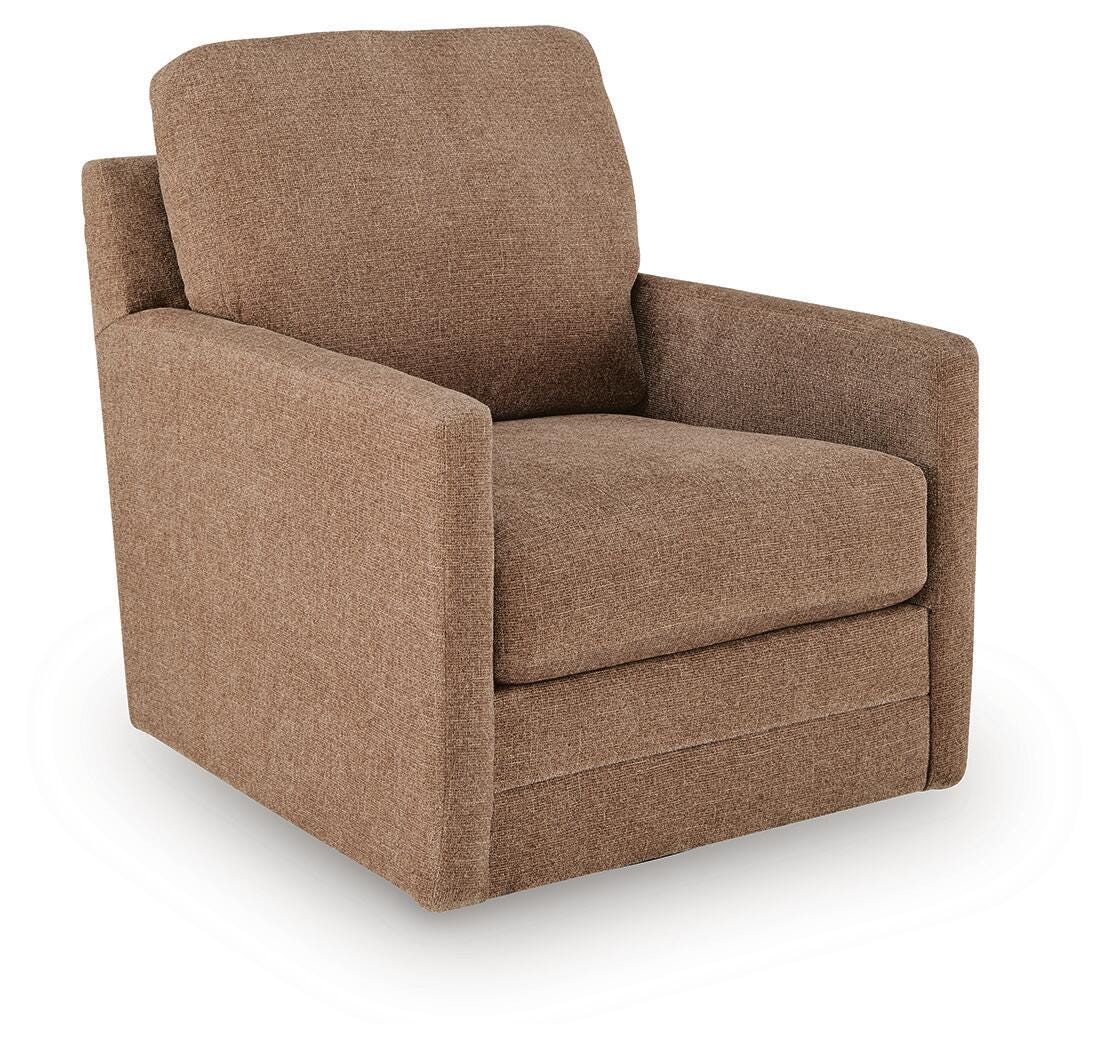 Dishford Swivel Accent Chair - Cinnamon