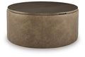 Bethanstone Storage Ottoman - Warm Brown